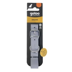 Gotoo Collar Biothane gris para perros