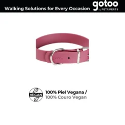 Gotoo Collar Biothane rojo vino para perros