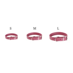 Gotoo Collar Biothane rojo vino para perros