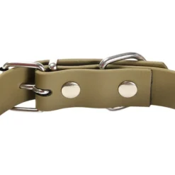 Gotoo Collar Biothane verde oliva para perros
