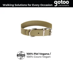 Gotoo Collar Biothane verde oliva para perros