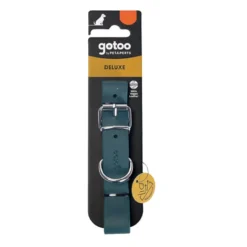 Gotoo Collar Biothane verde para perros