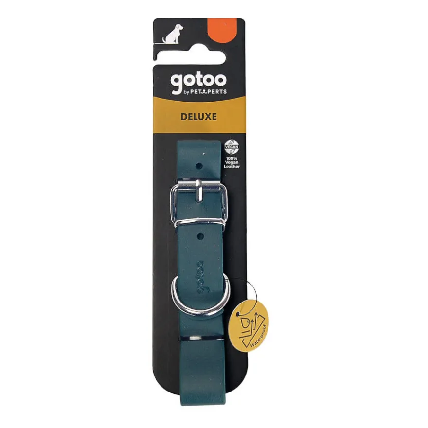 Gotoo Collar Biothane verde para perros