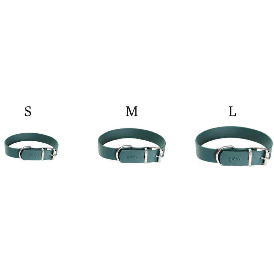Gotoo Collar Biothane verde para perros