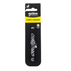 Gotoo Collar con cascabel de zebra para gatos