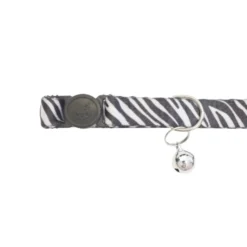 Gotoo Collar con cascabel de zebra para gatos