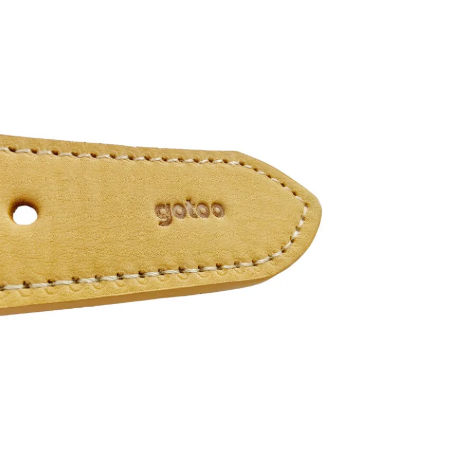 Gotoo Collar cuero azul para perros