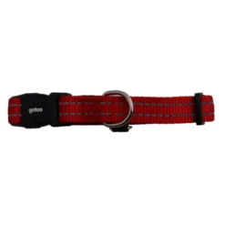 Gotoo Collar de nylon reflectante rojo para perro