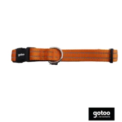 Gotoo Collar de nylon reflectante naranja para perros