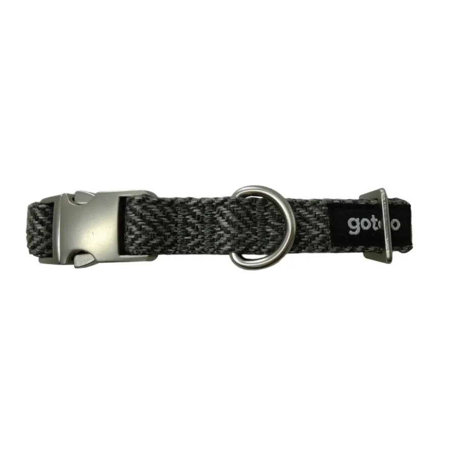 Gotoo Collar espiga gris para perros