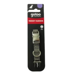 Gotoo Collar espiga gris para perros