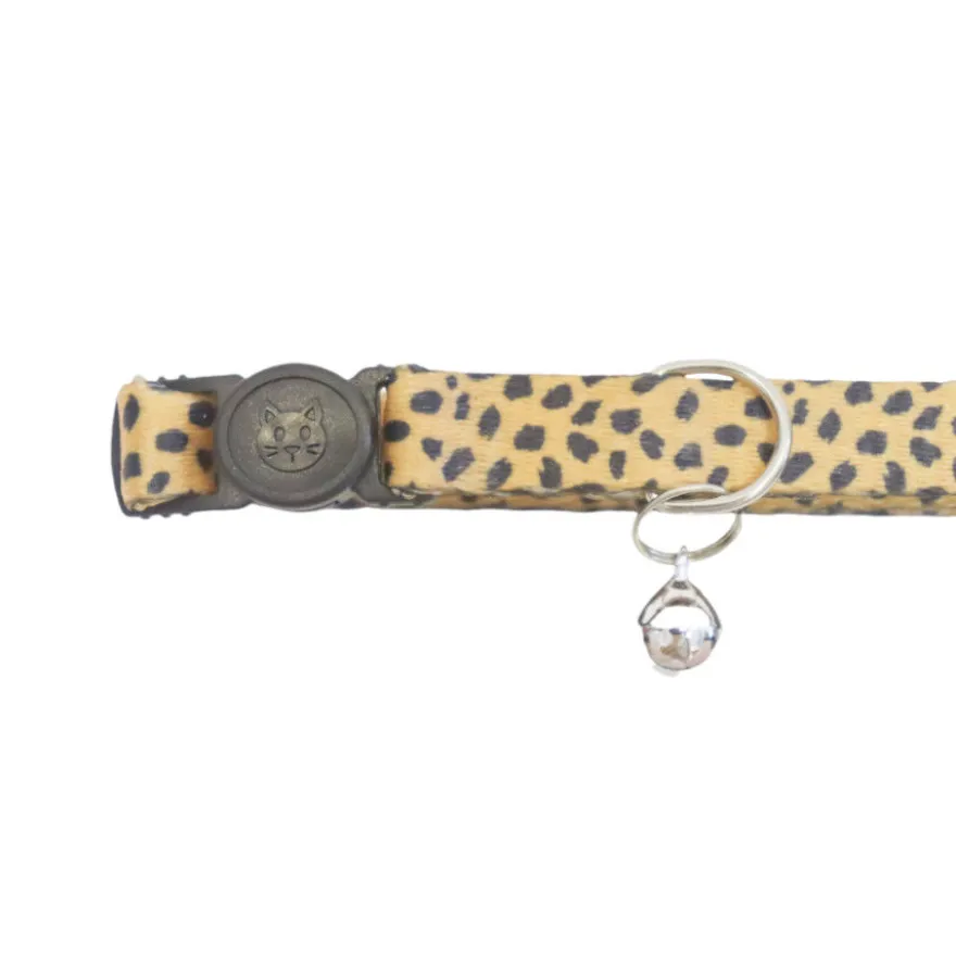 Gotoo Collar estampado leopardo para gatos