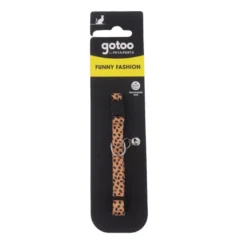 Gotoo Collar estampado leopardo para gatos