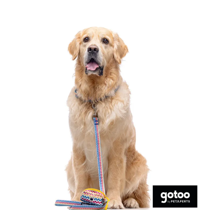 Gotoo Collar estampado rayas zig-zag para perros