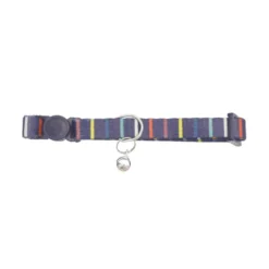 Gotoo Collar estampado rayas multicolor para gatos