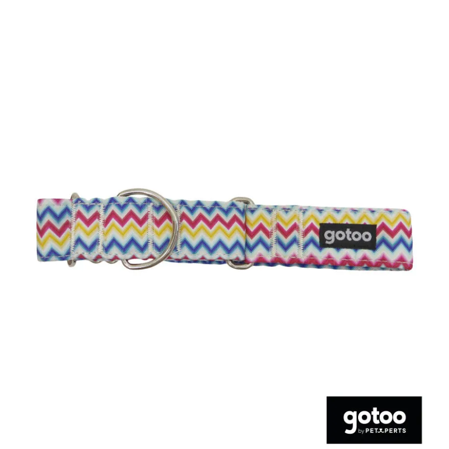 Gotoo Collar martingale de rayas para perros