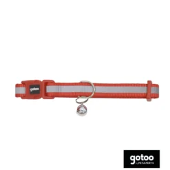 Gotoo Collar reflectante rojo para gatos