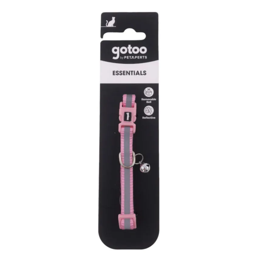 Gotoo Collar reflectante rosa para gatos