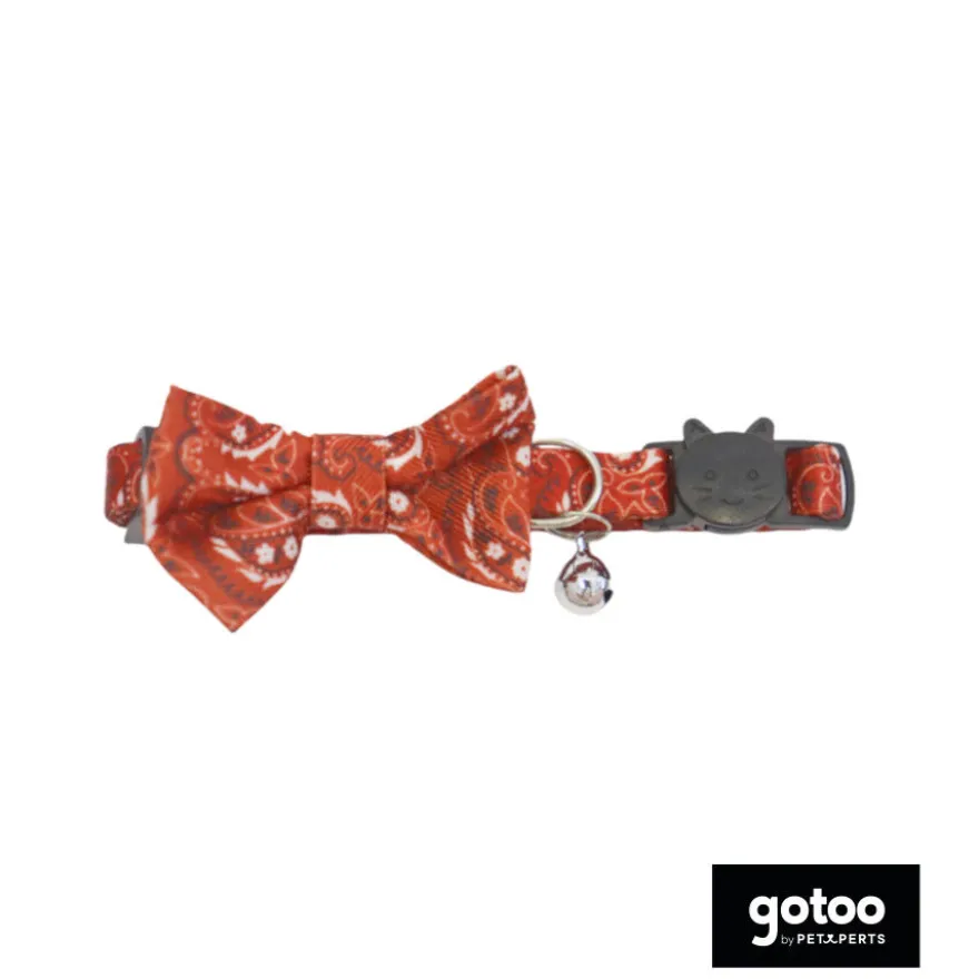 Gotoo Collar rojo con cascabel extraíble para gatos