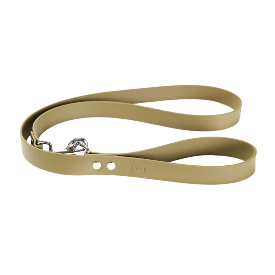 Gotoo Correa Biothane verde oliva para perros