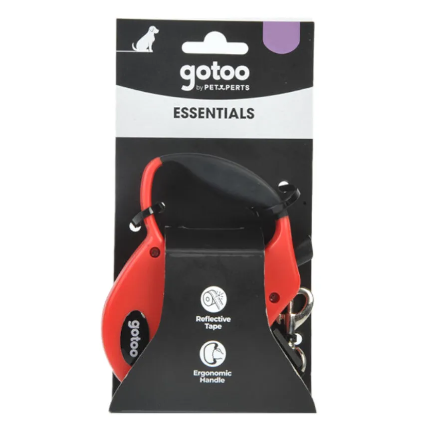 Gotoo Correa extensible roja para perros