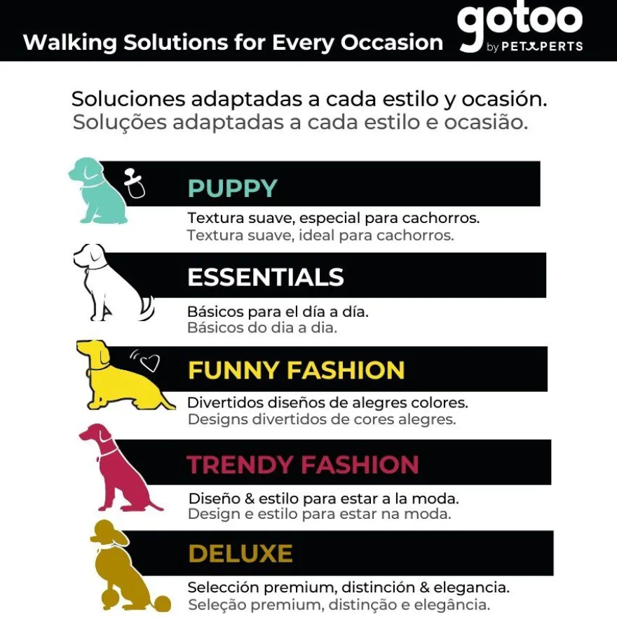 Gotoo Correa extensible roja para perros