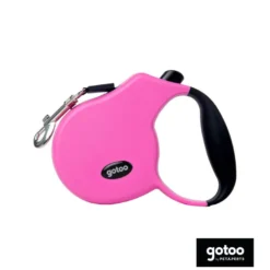 Gotoo Correa extensible rosa para perros