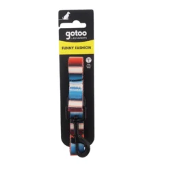 Gotoo Correa multicolor de rayas para perros