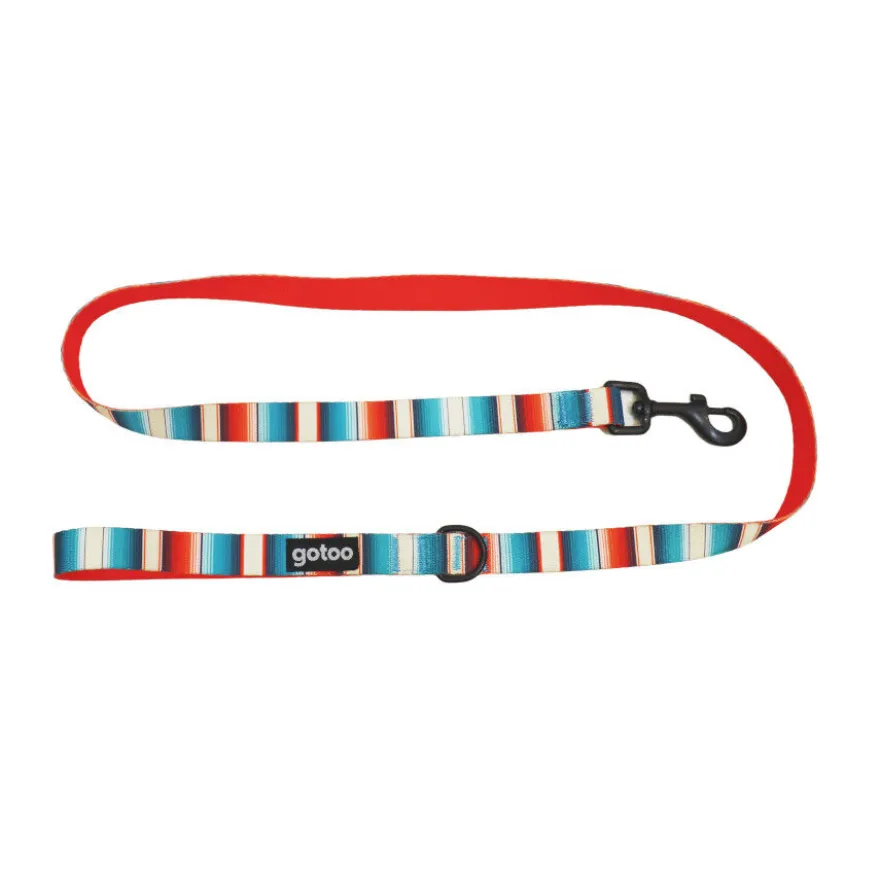 Gotoo Correa multicolor de rayas para perros