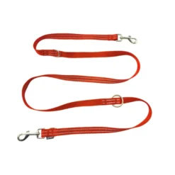 Gotoo Correa multiposición de nylon roja para perros