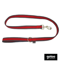 Gotoo Correa reflectante de malla roja para perro