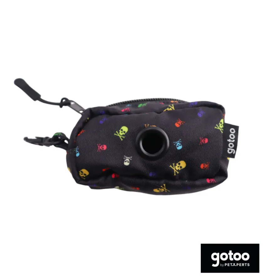 Gotoo Porta bolsas calavera negro para perros