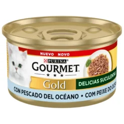 Gourmet Gold Delicias Suculentas Pescado del Océano en Salsa lata para gatos