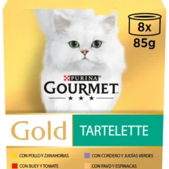 Gourmet Gold Tartelette Pastel de Carne lata para gatos
