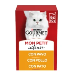 Gourmet Mon Petit Selección Aves en salsa sobre para gatos