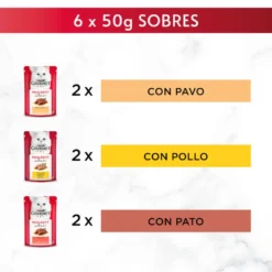 Gourmet Mon Petit Selección Aves en salsa sobre para gatos
