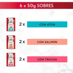 Gourmet Mon Petit Selección Pescados en salsa sobre para gatos