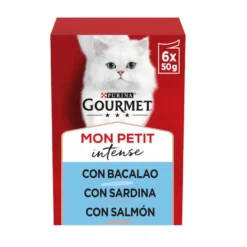 Gourmet Mon Petit Selección Pescados en salsa sobre para gatos