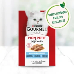 Gourmet Mon Petit Selección Pescados en salsa sobre para gatos