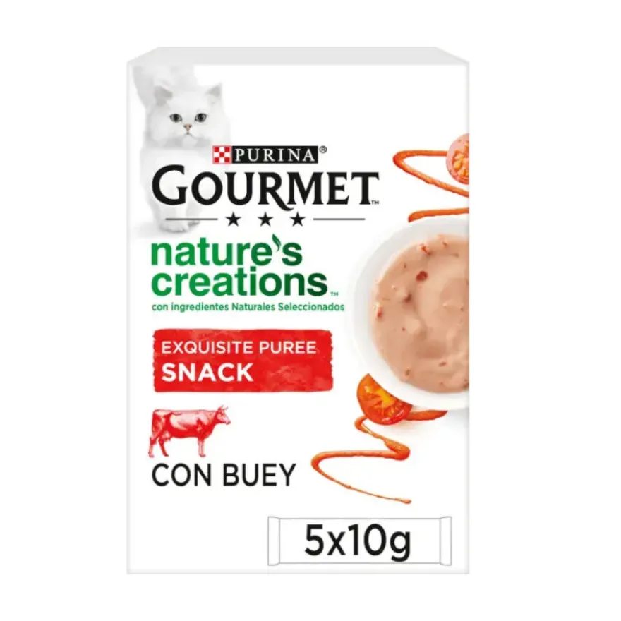 Gourmet Nature’s Creations Snack Húmedo de Buey para gatos