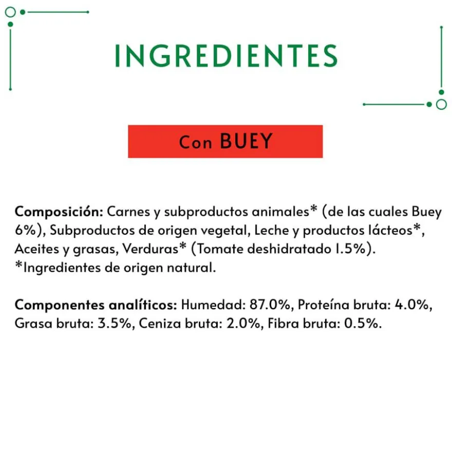 Gourmet Nature’s Creations Snack Húmedo de Buey para gatos