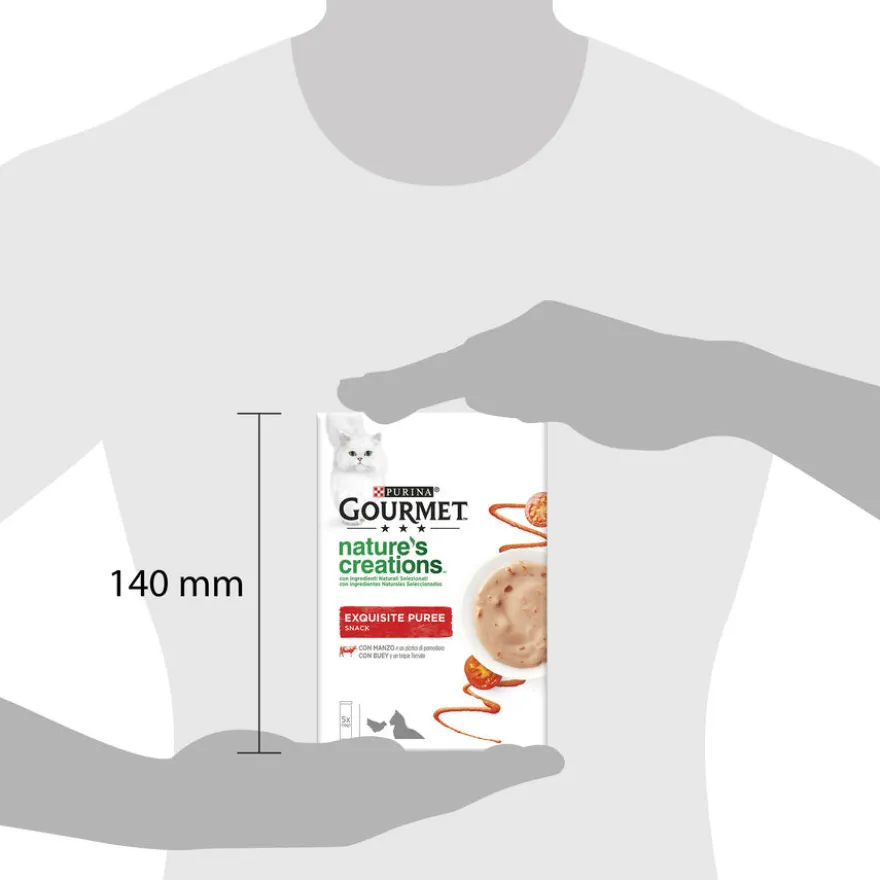 Gourmet Nature’s Creations Snack Húmedo de Buey para gatos