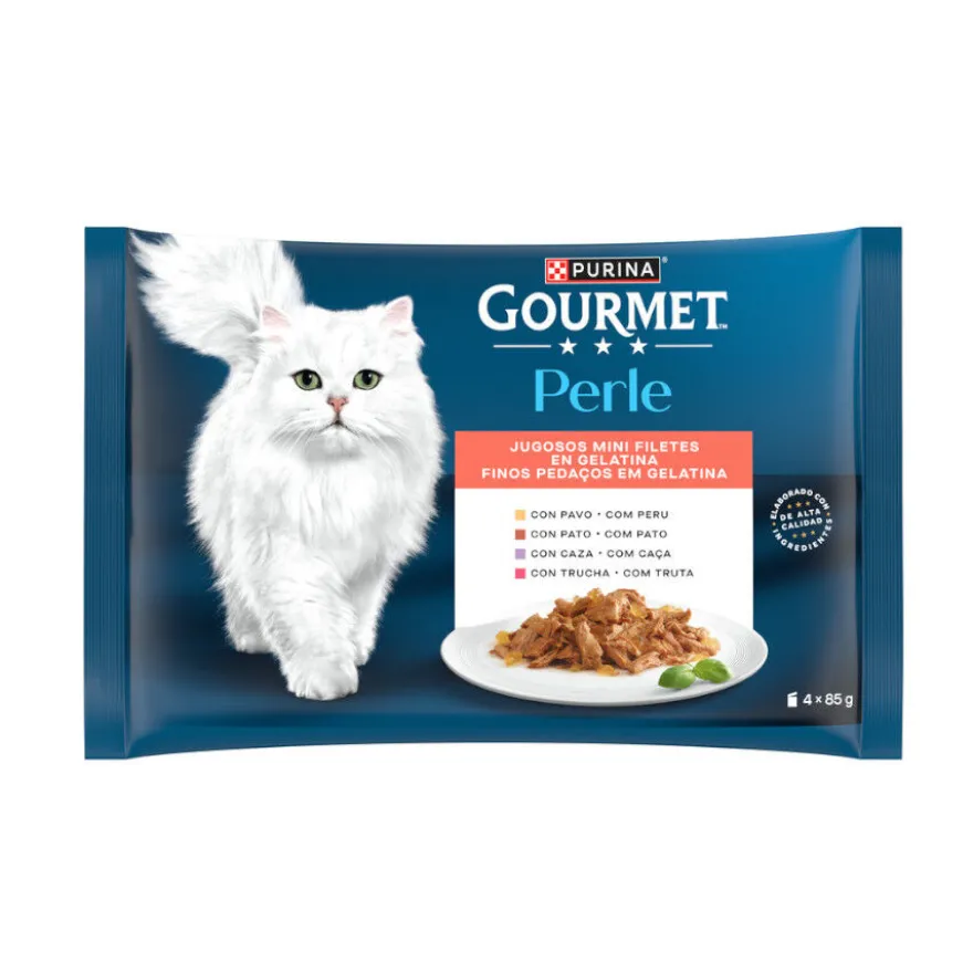 Gourmet Perle Filetes en gelatina sobre para gatos