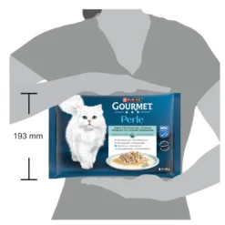 Gourmet Perle Finos Trocitos del Océano en salsa sobre para gatos