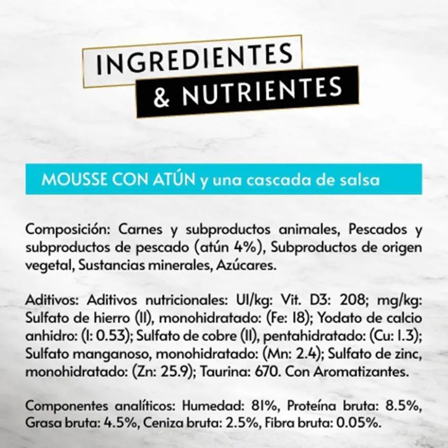 Gourmet Revelations Atún tarrinas en mousse para gatos