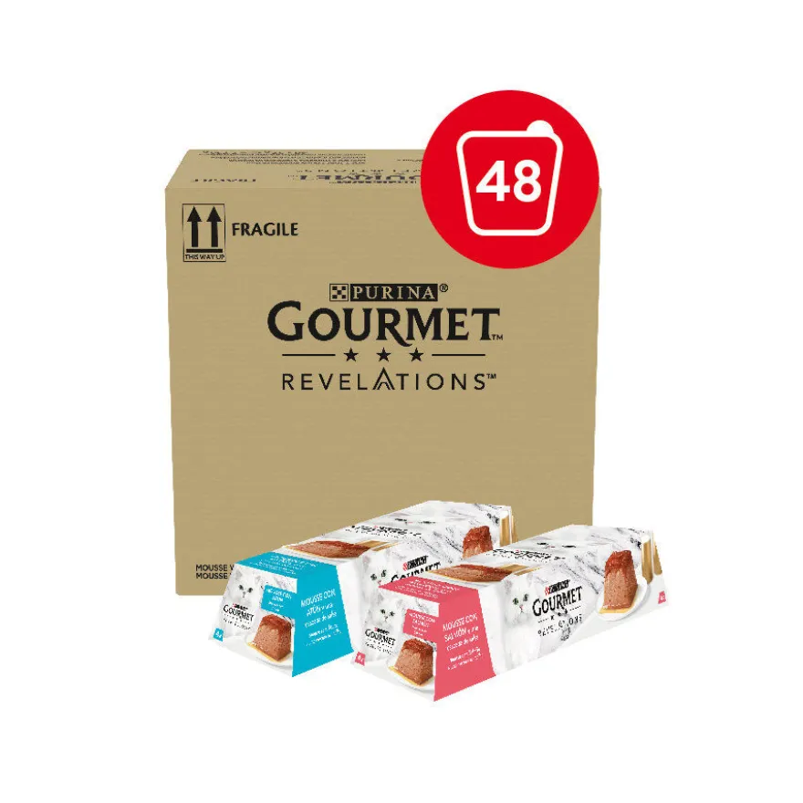 Gourmet Revelations Mousse con Salmón y Atún tarrinas para gatos