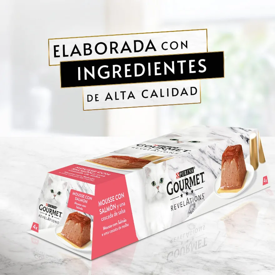Gourmet Revelations Mousse con Salmón y Atún tarrinas para gatos