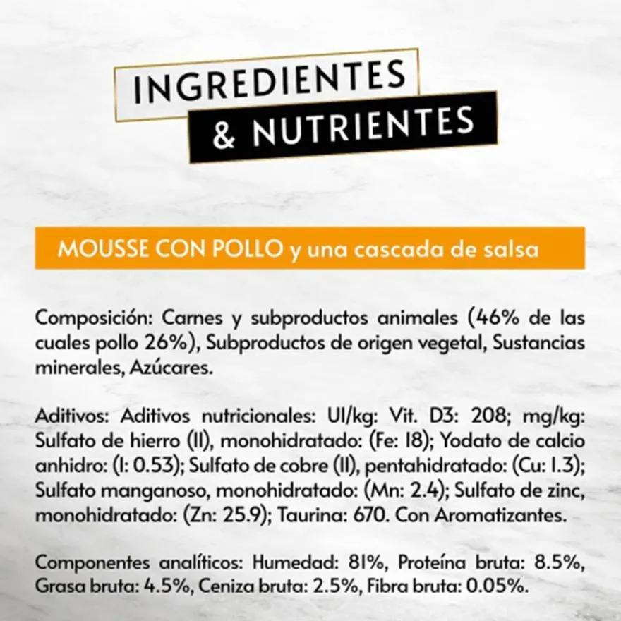 Gourmet Revelations Pollo tarrinas en mousse para gatos