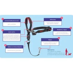 Halti Optifit collar antitirones negro para perros