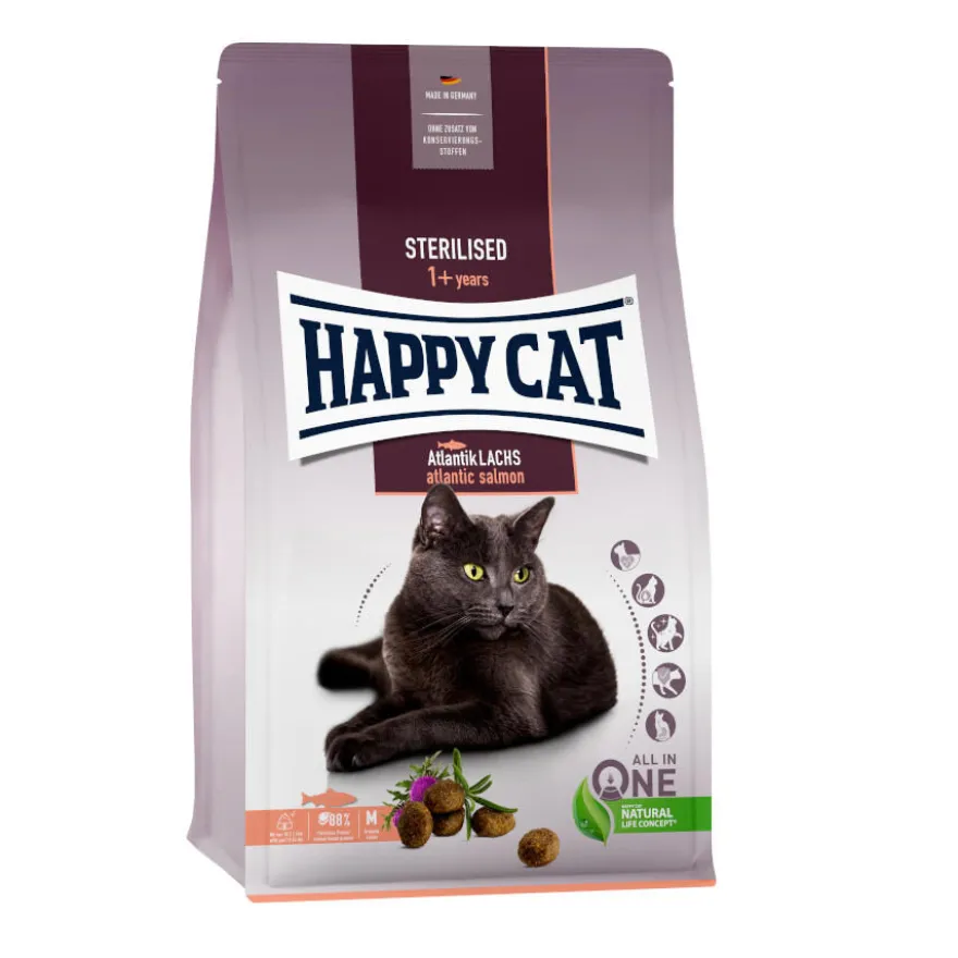 Happy Cat Adult Sterilised Salmón Atlántico pienso